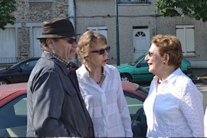 inauguration des plaques sur l'atelier de peinture/ sculpture de ses parents a Rambouillet